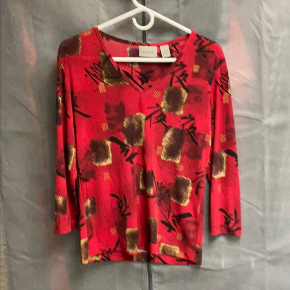 Chico’s Travelers 3/4 sleeve Top